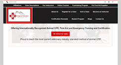 Desktop Screenshot of petemergencyeducation.com